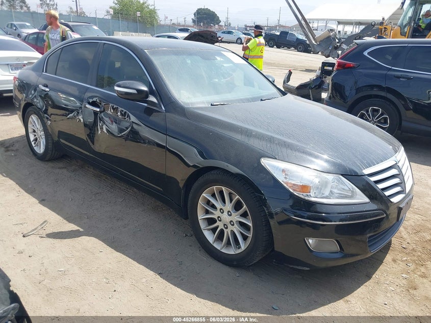 2011 Hyundai Genesis VIN KMHGC4DE1BU143162 IAAI salvage auction — SIDE, Salvage (California), sold $550 on 2026-07-22 (photo 1)