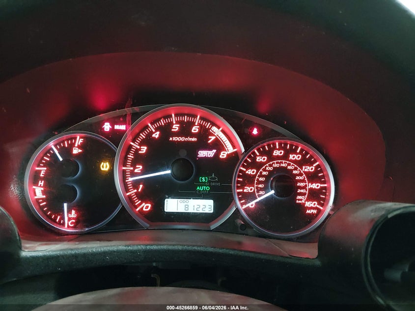 2013 Subaru Impreza wrx VIN JF1GR8H66DL803434 IAAI salvage auction — SIDE, Salvage Title, sold $3,900 on 2026-08-01 (photo 7)