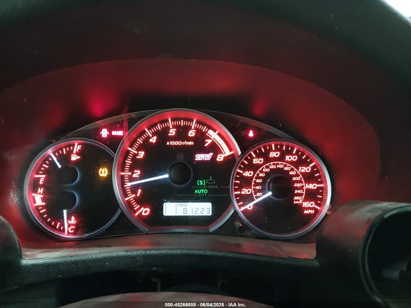 2013 Subaru Impreza wrx VIN JF1GR8H66DL803434 IAAI salvage auction — SIDE, Salvage Title, sold $3,900 on 2026-08-01 (photo 9)