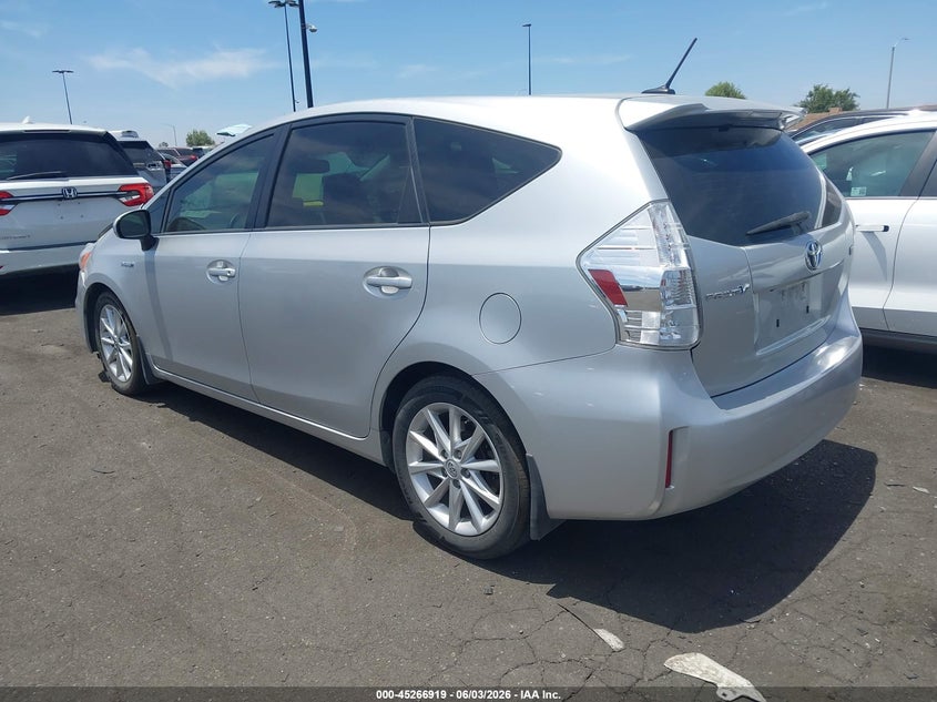 2013 Toyota Prius v VIN JTDZN3EU0D3265589 IAAI salvage auction — RIGHT FRONT, Wait Title, sold $2,250 on 2026-08-16 (photo 3)