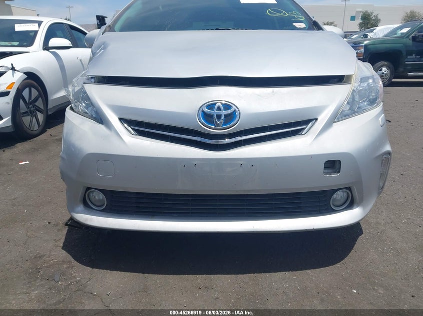 2013 Toyota Prius v VIN JTDZN3EU0D3265589 IAAI salvage auction — RIGHT FRONT, Wait Title, sold $2,250 on 2026-08-16 (photo 6)