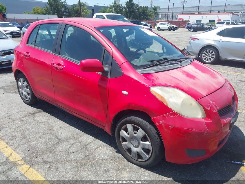 2010 Toyota Yaris VIN JTDKT4K38A5315163 IAAI salvage auction — LEFT REAR, Clear - Dealer Only (California), sold $1,000 on 2026-07-14 (photo 1)