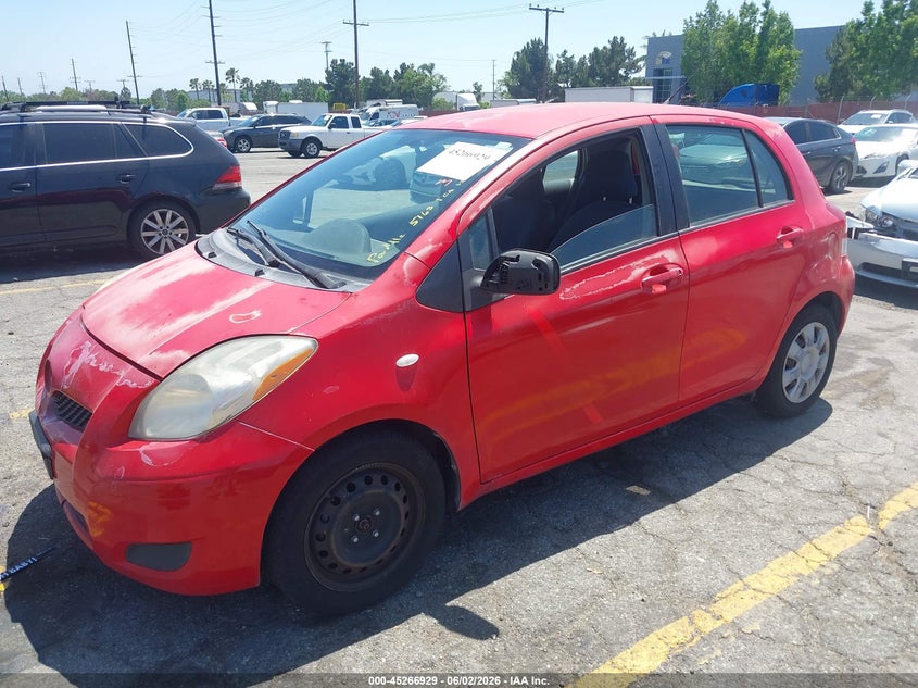2010 Toyota Yaris VIN JTDKT4K38A5315163 IAAI salvage auction — LEFT REAR, Clear - Dealer Only (California), sold $1,000 on 2026-07-14 (photo 2)