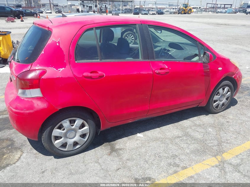 2010 Toyota Yaris VIN JTDKT4K38A5315163 IAAI salvage auction — LEFT REAR, Clear - Dealer Only (California), sold $1,000 on 2026-07-14 (photo 4)