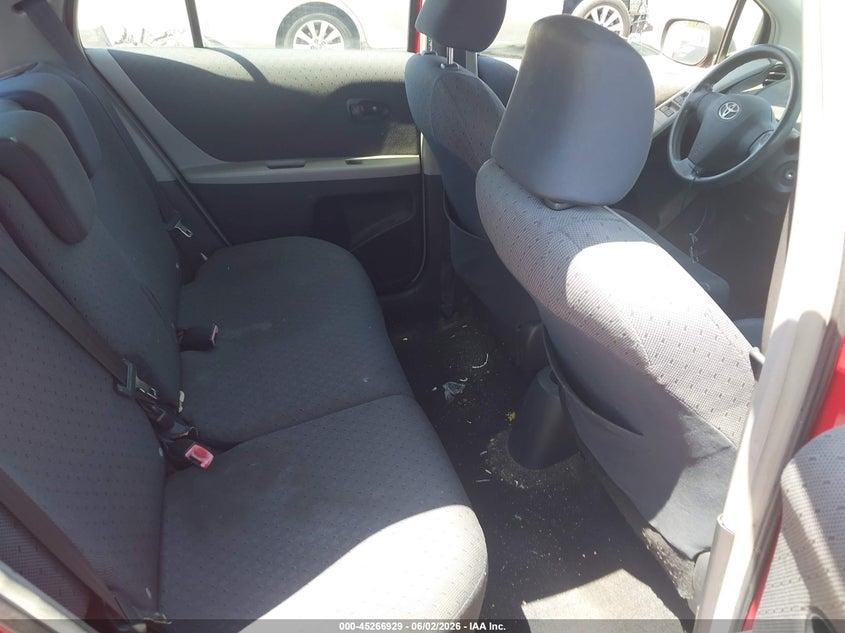 2010 Toyota Yaris VIN JTDKT4K38A5315163 IAAI salvage auction — LEFT REAR, Clear - Dealer Only (California), sold $1,000 on 2026-07-14 (photo 8)
