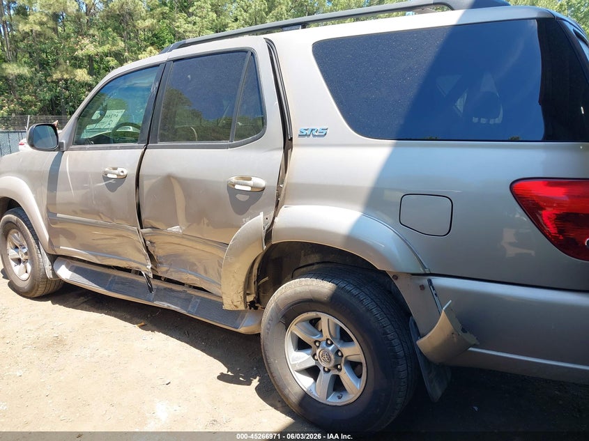 2007 Toyota Sequoia VIN 5TDBT44A67S292125 IAAI salvage auction — LEFT SIDE, Clear (Virginia), sold $1,750 on 2026-07-09 (photo 6)