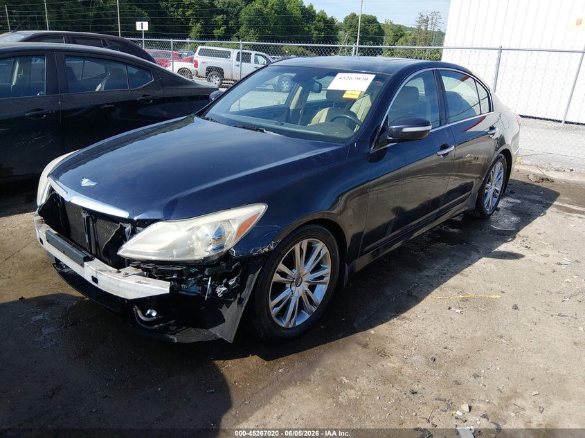 2012 Hyundai Genesis VIN KMHGC4DD6CU206782 IAAI salvage auction — FRONT END, Salvage (West Virginia), sold $425 on 2026-07-19 (photo 2)