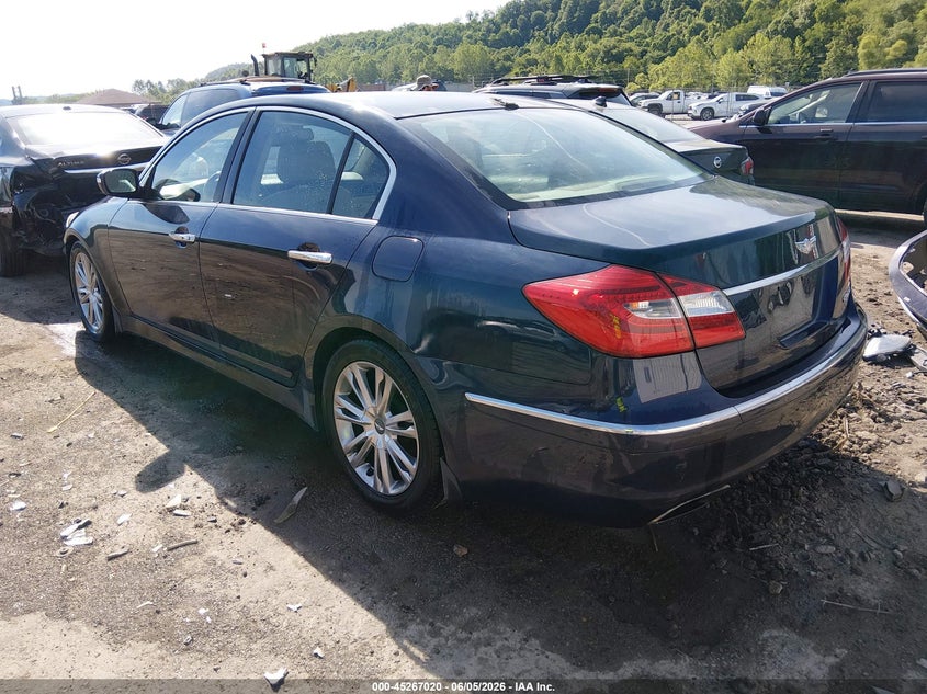 2012 Hyundai Genesis VIN KMHGC4DD6CU206782 IAAI salvage auction — FRONT END, Salvage (West Virginia), sold $425 on 2026-07-19 (photo 3)