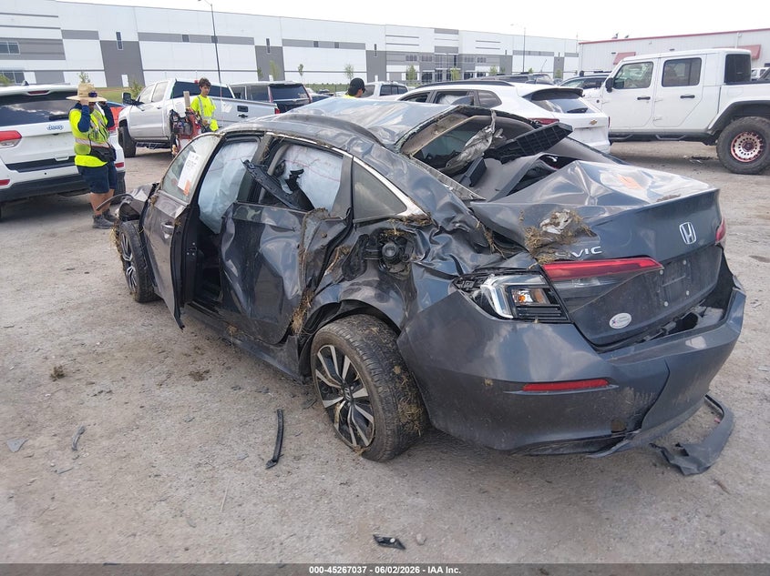 2022 Honda Civic VIN JHMFE1F76NX007182 IAAI salvage auction — BIO HAZARD, Salvage Title, sold $1,025 on 2026-07-14 (photo 3)