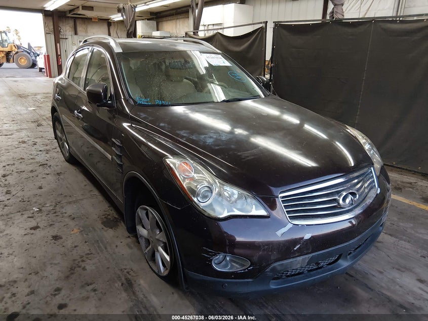 2010 Infiniti Ex VIN JN1AJ0HPXAM703508 IAAI salvage auction — FRONT END, Salvage (Arizona), sold $875 on 2026-07-14 (photo 1)