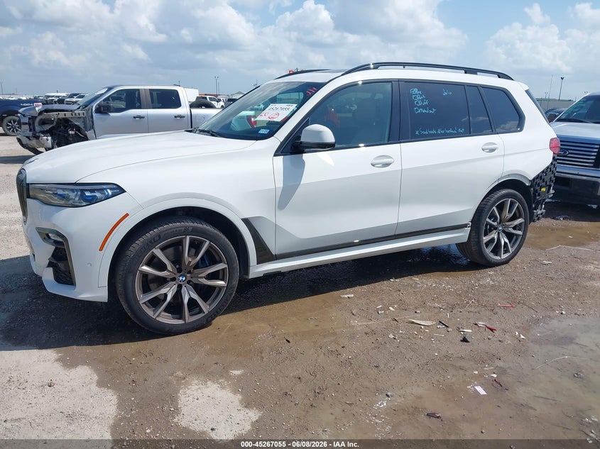 2021 BMW X7 VIN 5UXCX6C08M9F47561 IAAI salvage auction — REAR END, Salvage Title, sold $28,250 on 2026-07-22 (photo 2)