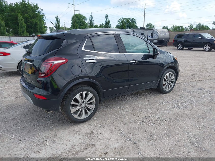 2017 Buick Encore VIN KL4CJASB7HB022411 IAAI salvage auction — HAIL, Salvage Title, sold $2,050 on 2026-07-20 (photo 4)