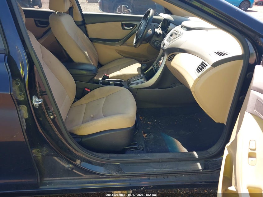 2013 Hyundai Elantra VIN KMHDH4AE9DU606788 IAAI salvage auction — NORMAL WEAR, Original (Texas), sold $1,250 on 2026-07-07 (photo 5)