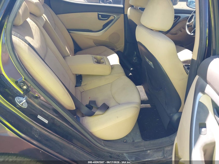 2013 Hyundai Elantra VIN KMHDH4AE9DU606788 IAAI salvage auction — NORMAL WEAR, Original (Texas), sold $1,250 on 2026-07-07 (photo 8)