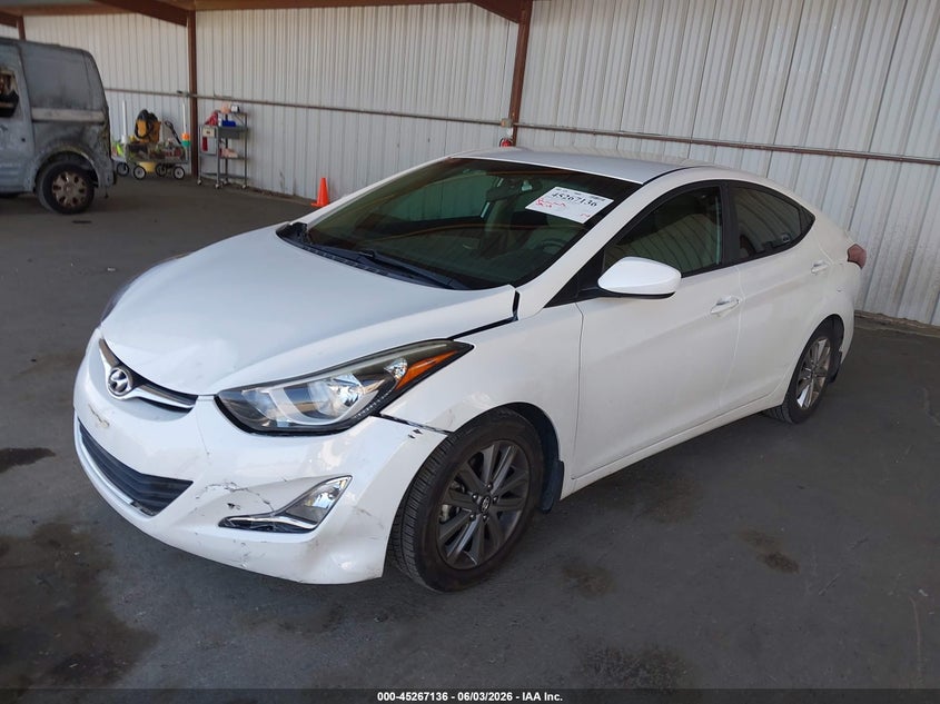 2015 Hyundai Elantra VIN 5NPDH4AE5FH617580 IAAI salvage auction — FRONT END, Salvage Title, sold $2,350 on 2026-07-09 (photo 2)