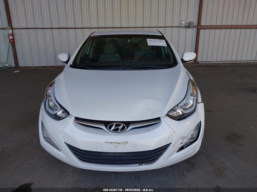 2015 Hyundai Elantra VIN 5NPDH4AE5FH617580 IAAI salvage auction — FRONT END, Salvage Title, sold $2,350 on 2026-07-09 (photo 6)