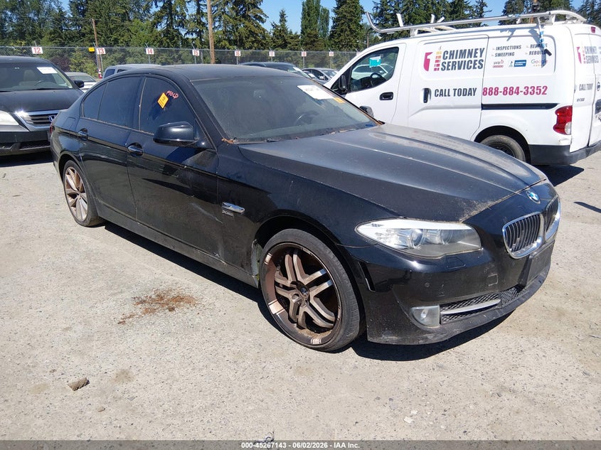 2011 BMW 5 series VIN WBAFU7C5XBC778870 IAAI salvage auction — NORMAL WEAR, Clear (Washington), sold $500 on 2026-07-22 (photo 1)