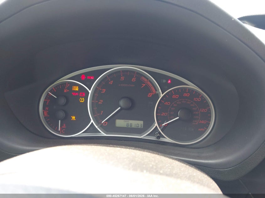 2011 Subaru Impreza VIN JF1GR7E66BG820724 IAAI salvage auction — FRONT END, Salvage (Hawaii), sold $675 on 2026-07-21 (photo 7)