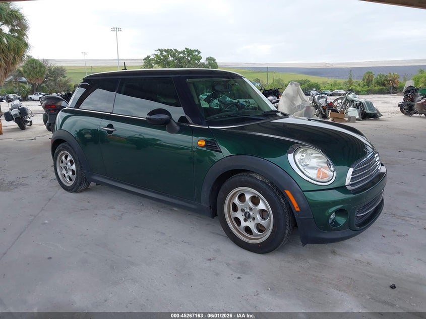 2012 Mini Cooper VIN WMWSU3C58CT368206 IAAI salvage auction — NORMAL WEAR, Clear (Florida), sold $475 on 2026-07-07 (photo 1)