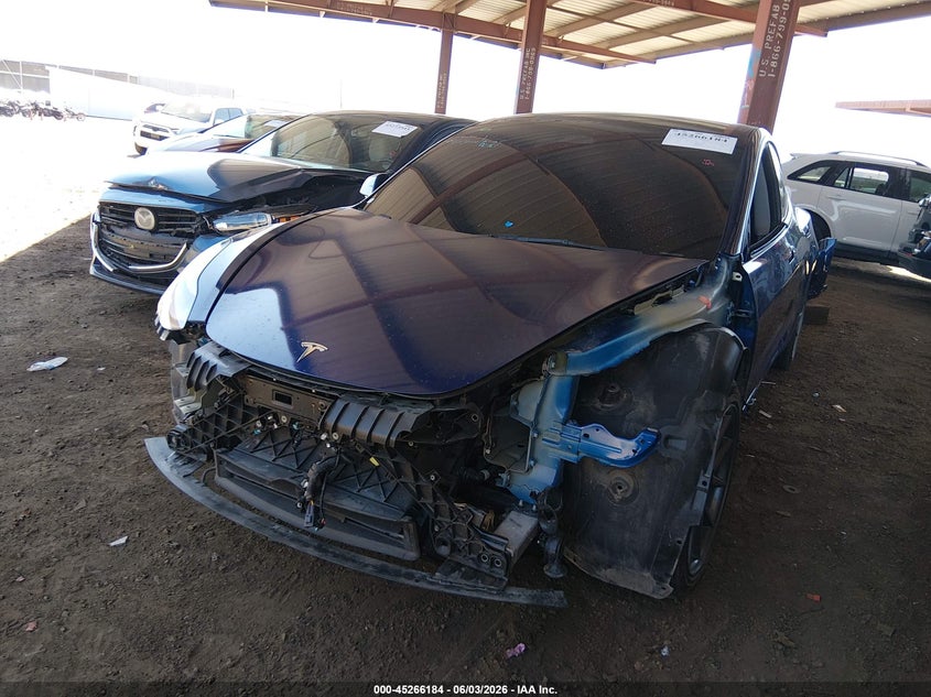 2023 Tesla Model 3 VIN 5YJ3E1EA8PF448990 IAAI salvage auction — LEFT FRONT, Salvage Title, sold $7,550 on 2026-07-09 (photo 6)