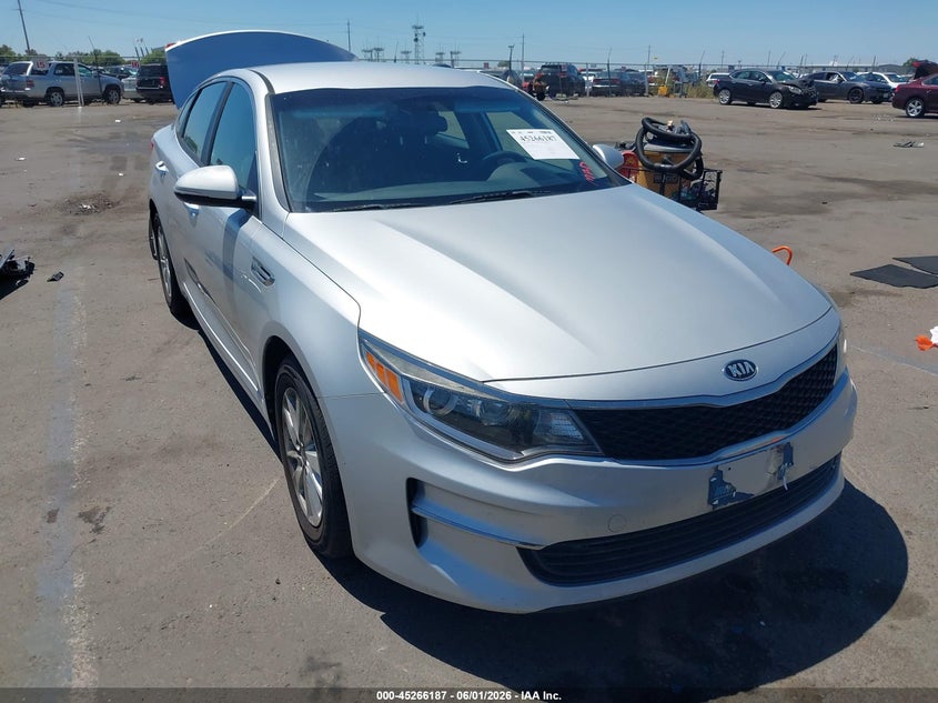 2017 Kia Optima VIN KNAGT4L38H5133071 IAAI salvage auction — REAR END, Salvage Title, sold $1,150 on 2026-07-08 (photo 1)