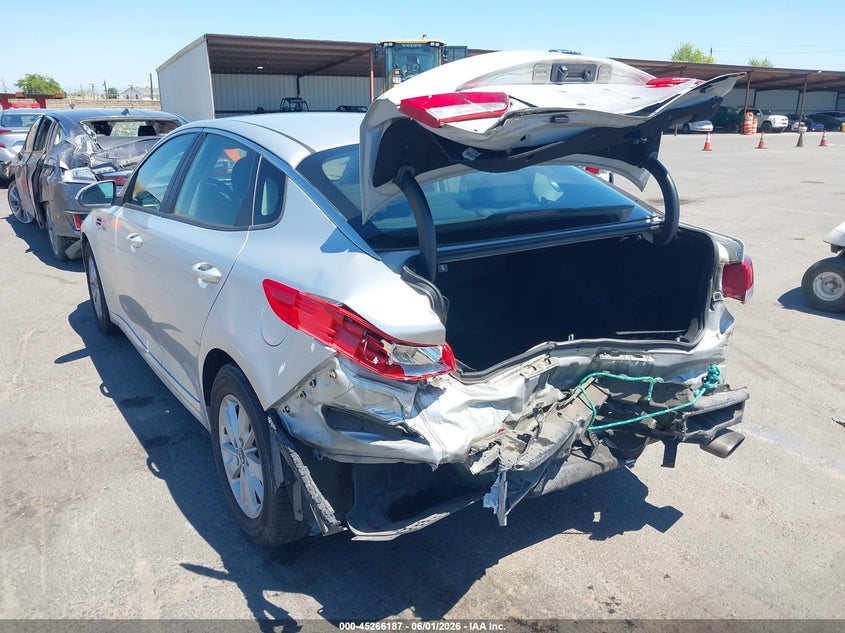 2017 Kia Optima VIN KNAGT4L38H5133071 IAAI salvage auction — REAR END, Salvage Title, sold $1,150 on 2026-07-08 (photo 3)