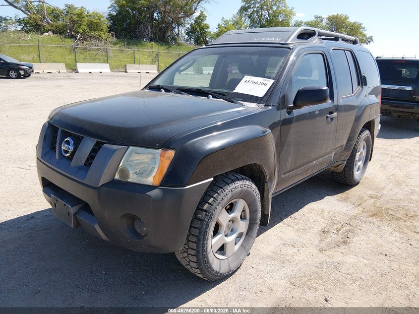 2007 Nissan Xterra VIN 5N1AN08U47C526083 IAAI salvage auction — HAIL, Salvage (Nebraska), sold $925 on 2026-07-09 (photo 2)