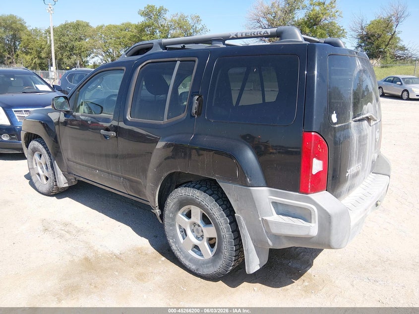 2007 Nissan Xterra VIN 5N1AN08U47C526083 IAAI salvage auction — HAIL, Salvage (Nebraska), sold $925 on 2026-07-09 (photo 3)