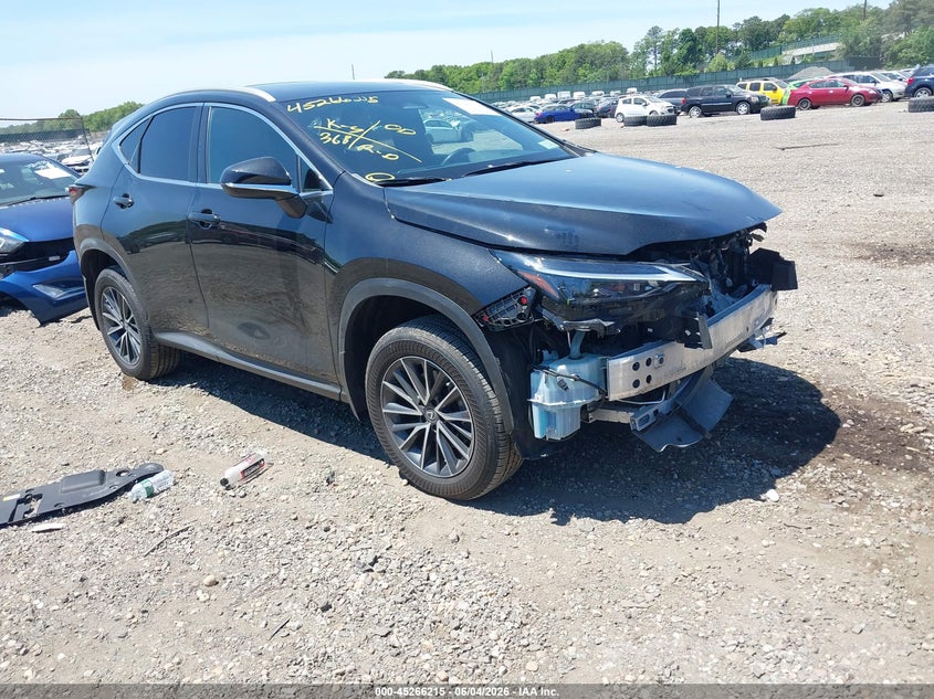 2023 Lexus Nx VIN 2T2GGCEZ7PC025945 IAAI salvage auction — FRONT END, Mv-907A (New York), sold $9,100 on 2026-07-28 (photo 1)