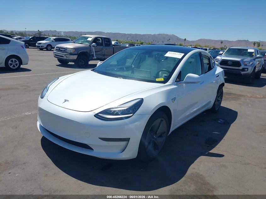 2020 Tesla Model 3 VIN 5YJ3E1EA9LF515669 IAAI salvage auction — REAR END, Salvage Title, sold $5,900 on 2026-07-10 (photo 2)