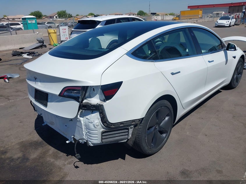 2020 Tesla Model 3 VIN 5YJ3E1EA9LF515669 IAAI salvage auction — REAR END, Salvage Title, sold $5,900 on 2026-07-10 (photo 4)