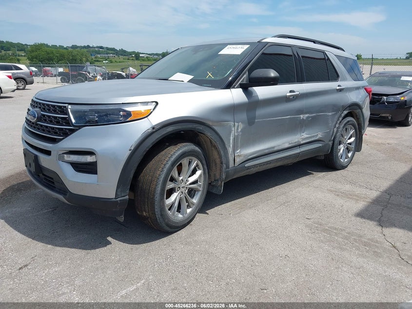 2020 Ford Explorer VIN 1FMSK8DH2LGB52824 IAAI salvage auction — SIDE, Salvage Title, sold $8,100 on 2026-08-22 (photo 2)