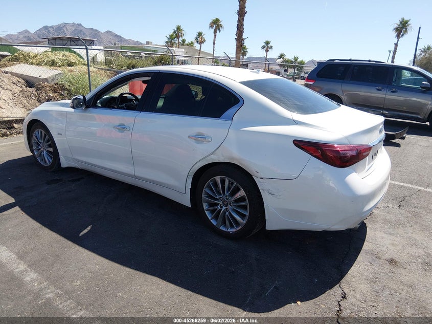 2019 Infiniti Q50 VIN JN1EV7AP9KM513080 IAAI salvage auction — LEFT & RIGHT, Salvage Title, sold $4,500 on 2026-07-17 (photo 3)