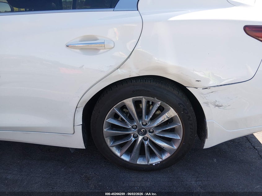 2019 Infiniti Q50 VIN JN1EV7AP9KM513080 IAAI salvage auction — LEFT & RIGHT, Salvage Title, sold $4,500 on 2026-07-17 (photo 6)