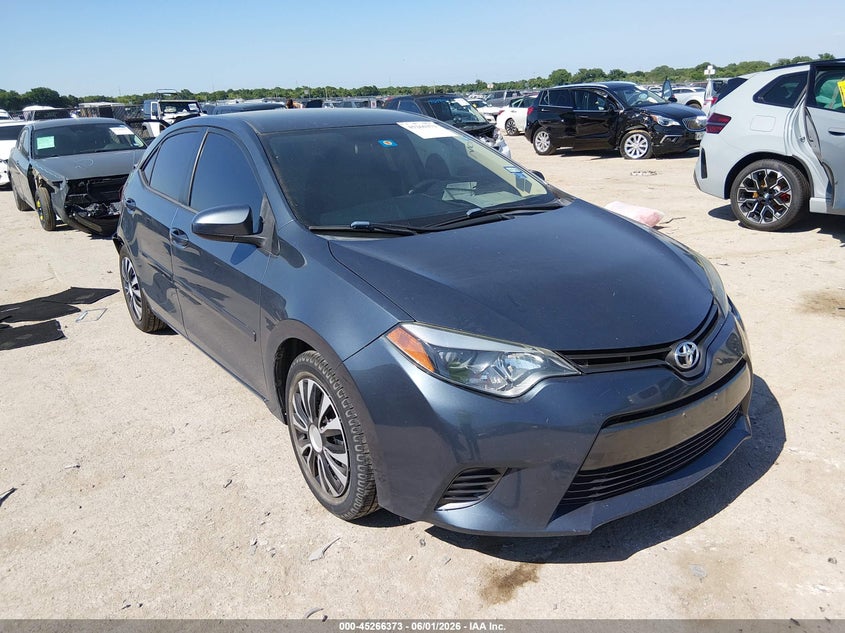 2015 Toyota Corolla VIN 5YFBURHE4FP240992 IAAI salvage auction — REAR END, Salvage Title, sold $2,550 on 2026-07-14 (photo 1)