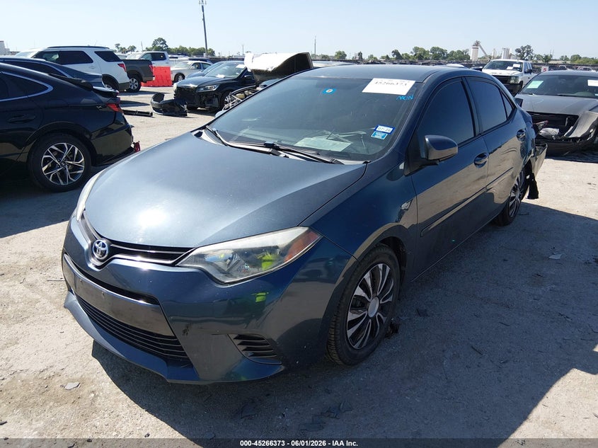 2015 Toyota Corolla VIN 5YFBURHE4FP240992 IAAI salvage auction — REAR END, Salvage Title, sold $2,550 on 2026-07-14 (photo 2)