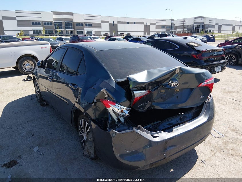 2015 Toyota Corolla VIN 5YFBURHE4FP240992 IAAI salvage auction — REAR END, Salvage Title, sold $2,550 on 2026-07-14 (photo 3)