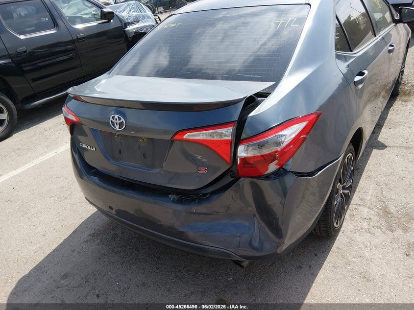 2015 Toyota Corolla VIN 5YFBURHE0FP267736 IAAI salvage auction — REAR END, Salvage Title, sold $2,500 on 2026-07-13 (photo 6)