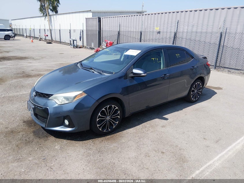 2015 Toyota Corolla VIN 5YFBURHE0FP267736 IAAI salvage auction — REAR END, Salvage Title, sold $2,500 on 2026-07-13 (photo 2)