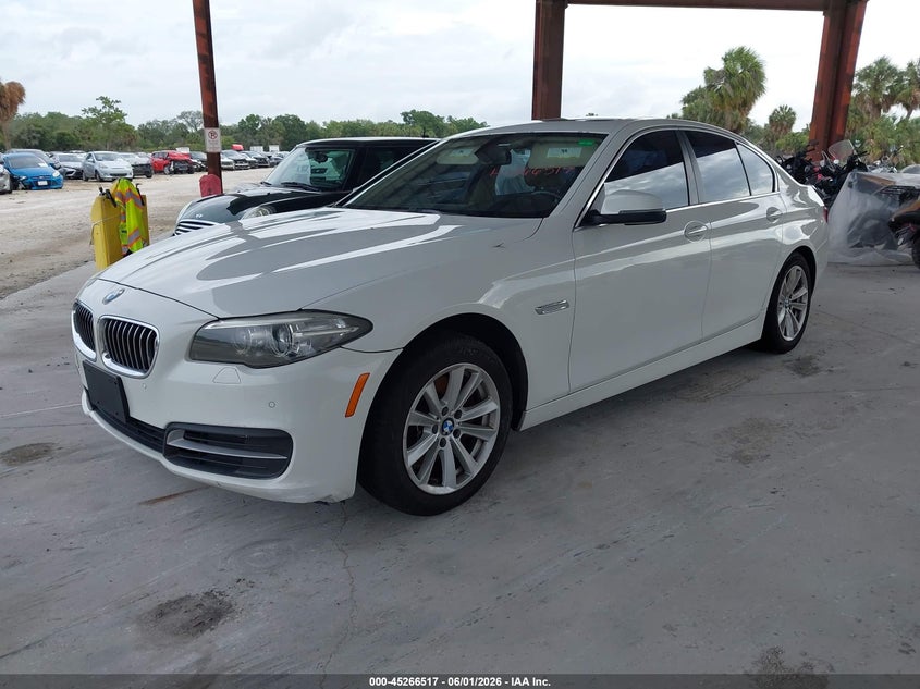 2014 BMW 5er VIN WBA5A5C51ED502116 IAAI salvage auction — NORMAL WEAR, Clear (Florida), sold $750 on 2026-07-14 (photo 2)