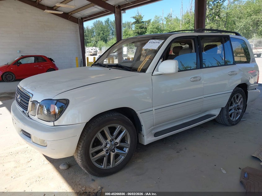 2000 Lexus Lx 470 VIN JT6HT00W0Y0085262 IAAI salvage auction — FRONT & REAR, Bill Of Sale (Washington), sold $3,250 on 2026-07-08 (photo 2)