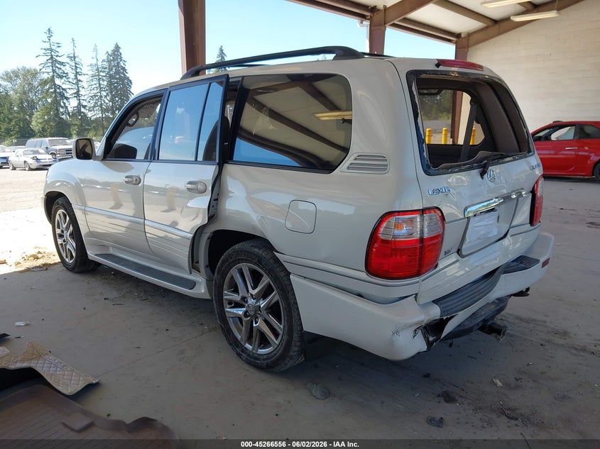 2000 Lexus Lx 470 VIN JT6HT00W0Y0085262 IAAI salvage auction — FRONT & REAR, Bill Of Sale (Washington), sold $3,250 on 2026-07-08 (photo 3)