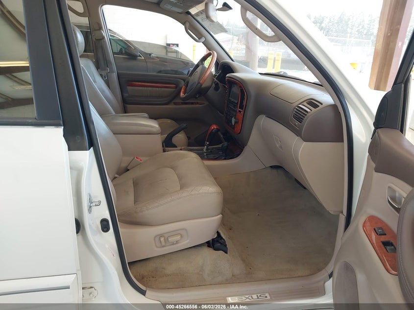 2000 Lexus Lx 470 VIN JT6HT00W0Y0085262 IAAI salvage auction — FRONT & REAR, Bill Of Sale (Washington), sold $3,250 on 2026-07-08 (photo 5)
