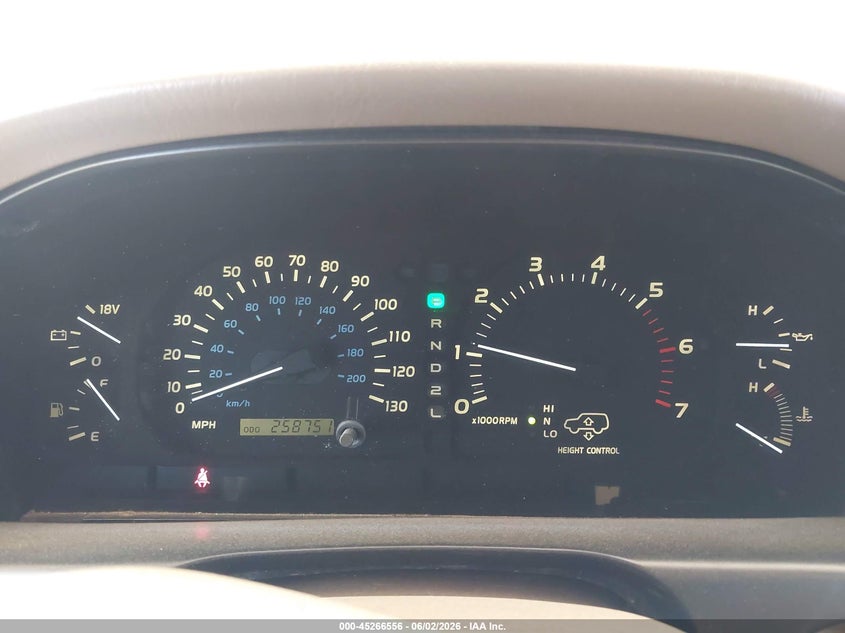 2000 Lexus Lx 470 VIN JT6HT00W0Y0085262 IAAI salvage auction — FRONT & REAR, Bill Of Sale (Washington), sold $3,250 on 2026-07-08 (photo 7)