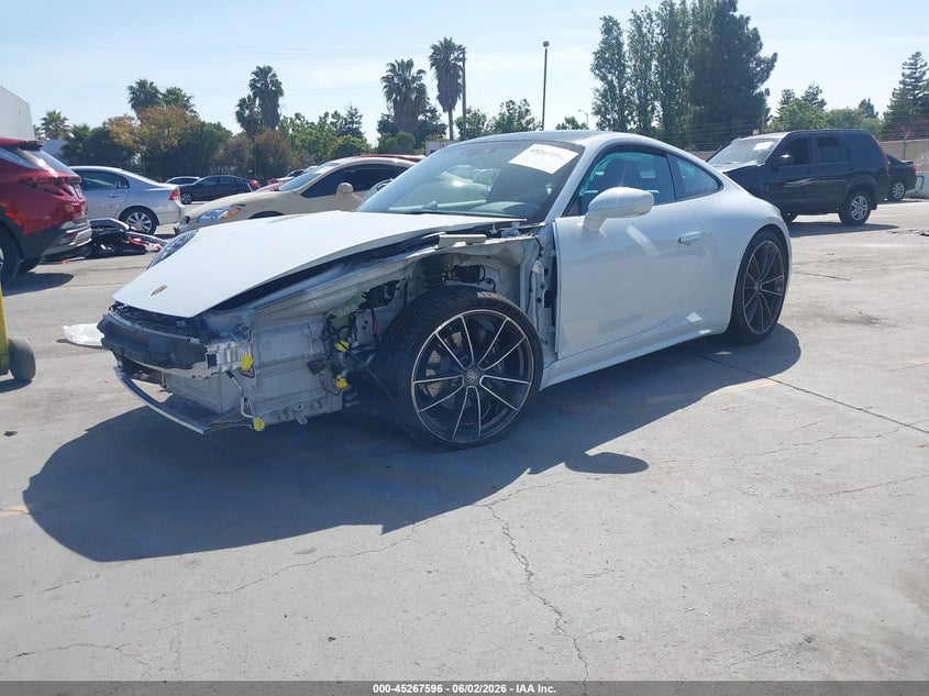 2022 Porsche 911 VIN WP0AA2A94NS205987 IAAI salvage auction — LEFT FRONT, Salvage Title, sold $58,500 on 2026-07-27 (photo 2)