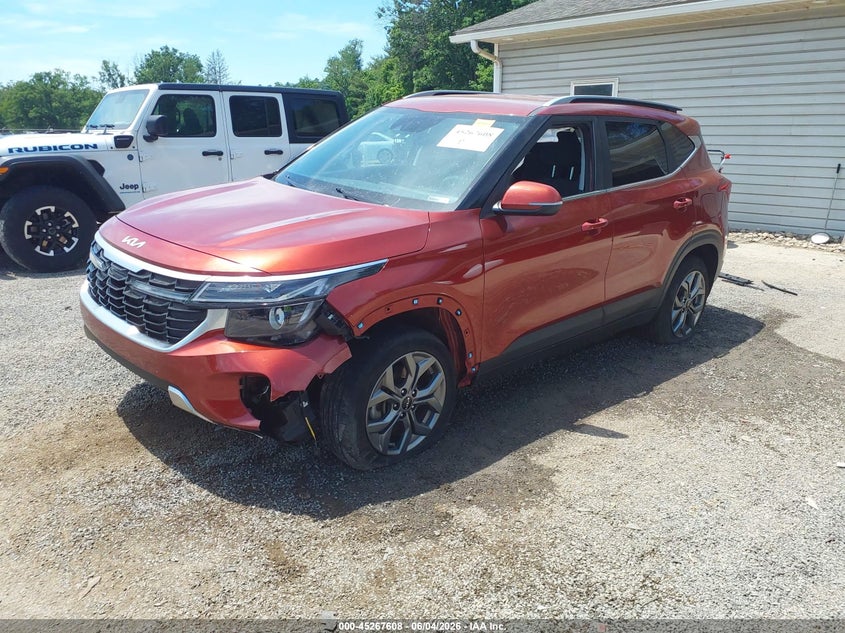 2024 Kia Seltos VIN KNDEUCAA4R7560465 IAAI salvage auction — LEFT FRONT, Salvage (Ohio), sold $6,600 on 2026-07-31 (photo 2)