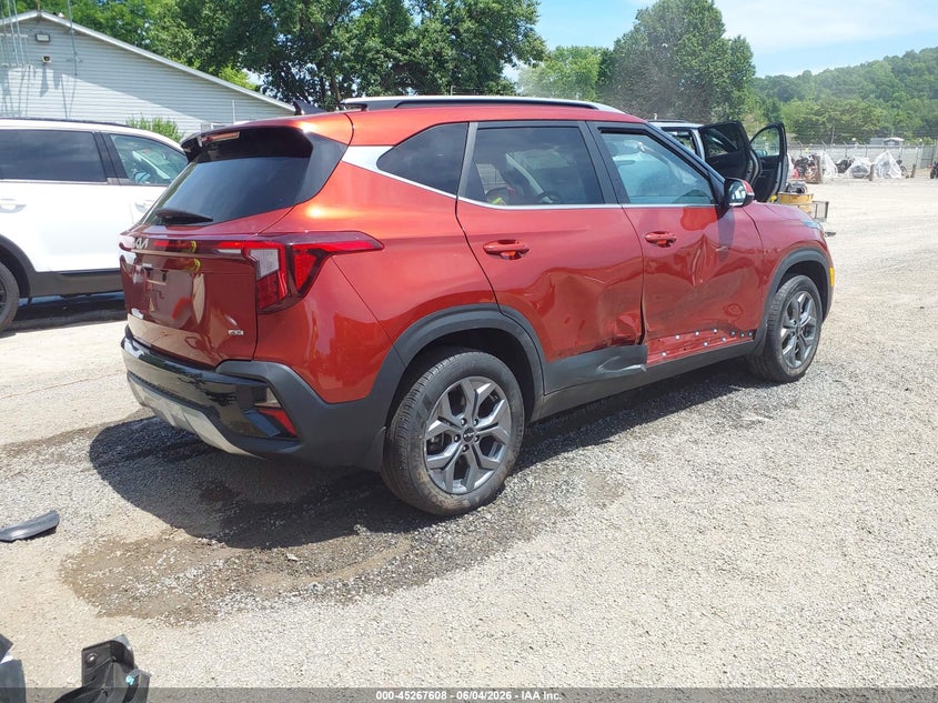 2024 Kia Seltos VIN KNDEUCAA4R7560465 IAAI salvage auction — LEFT FRONT, Salvage (Ohio), sold $6,600 on 2026-07-31 (photo 4)