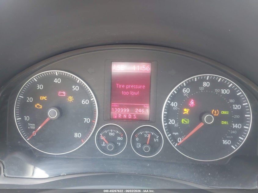 2007 Volkswagen Eos VIN WVWFA71F37V043117 IAAI salvage auction — NORMAL WEAR, Clear (Illinois), sold $275 on 2026-07-07 (photo 7)