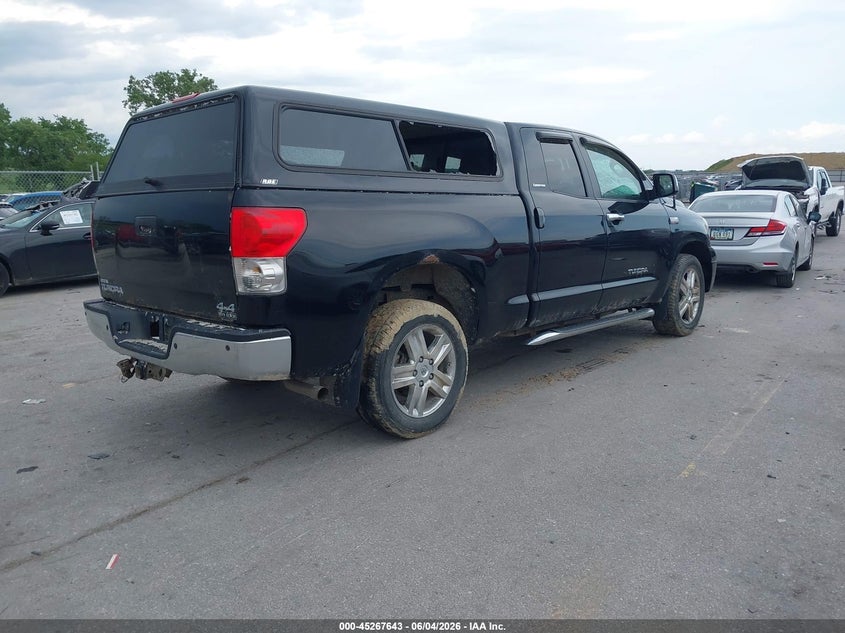 2008 Toyota Tundra VIN 5TFBV58148X050925 IAAI salvage auction — LEFT SIDE, Salvage (Iowa), sold $3,750 on 2026-07-14 (photo 4)