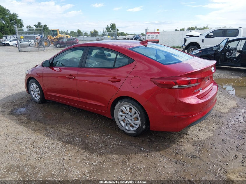 2017 Hyundai Elantra VIN 5NPD74LF8HH093370 IAAI salvage auction — HAIL, Salvage (Montana), sold $2,450 on 2026-07-10 (photo 3)